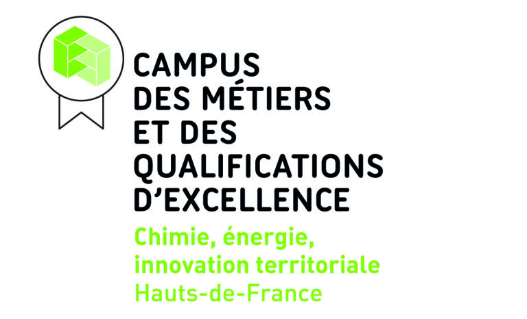 Logo Campus des Métiers et des Qualifications d'Excellence "Chimie, énergie, Innovation territoriale Haut-de-France"