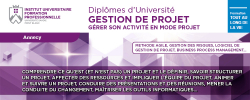 Visuel formation professionnelle Gestion de Projet IUFP Annecy