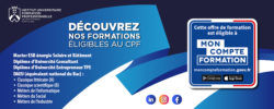 Les formations éligibles au CPF - Institut Universitaire de Formation Professionnelle - IUFP