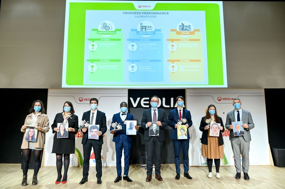 Laureats trophée performance Veolia 2020